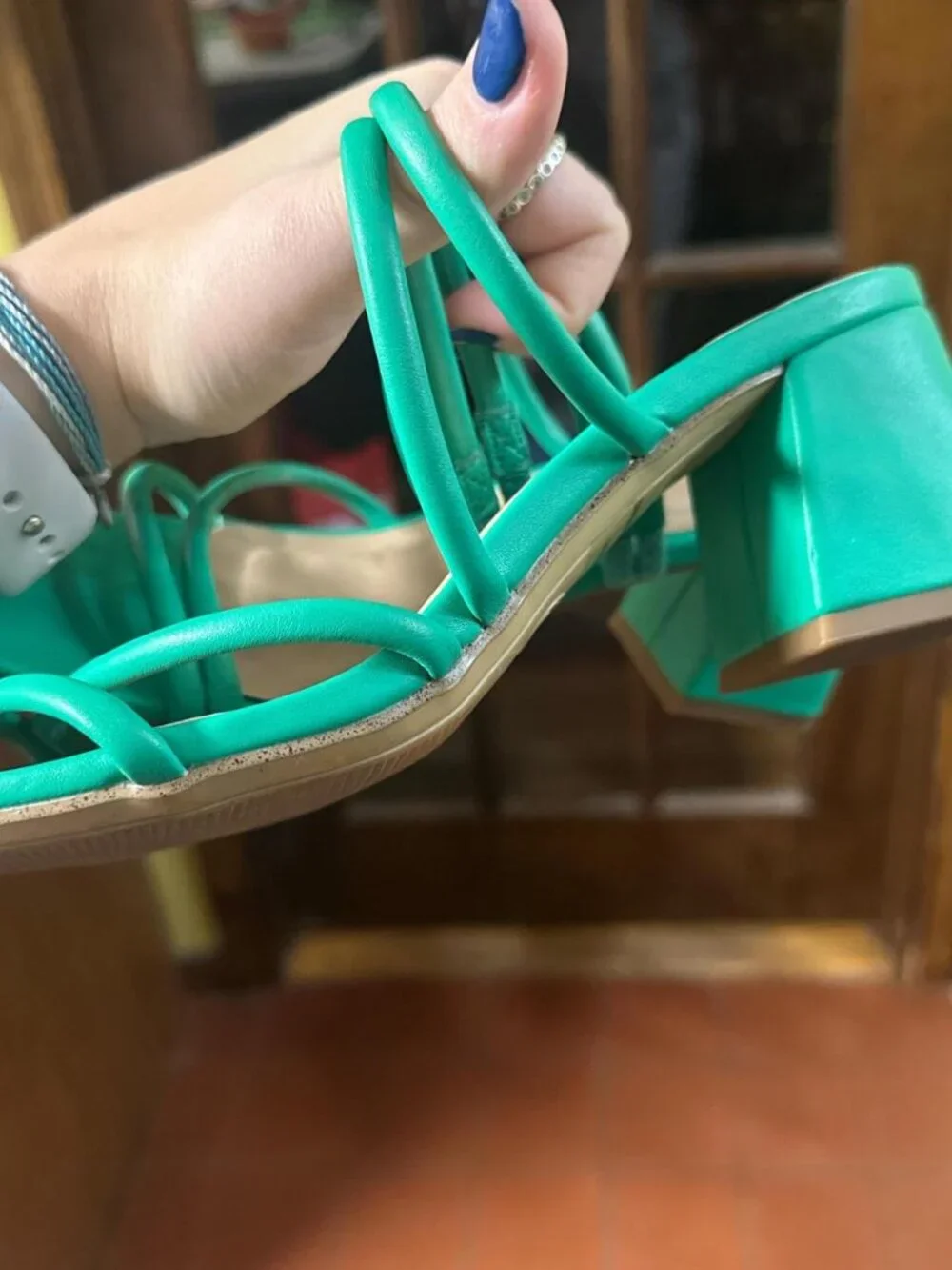 A New Day Women's Green Sandals